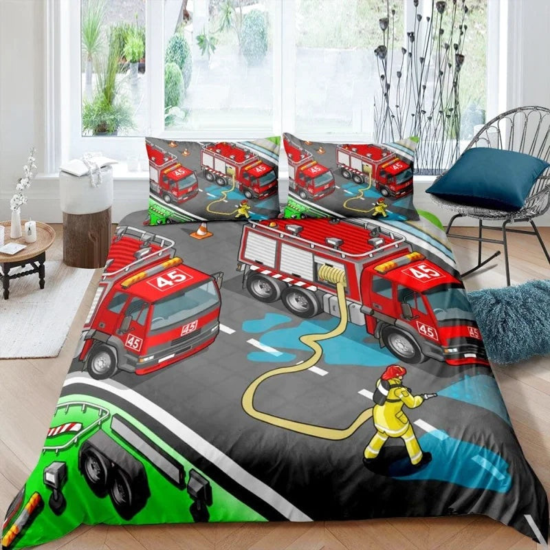 Housse de Couette Pompier Rêves d'Enfant