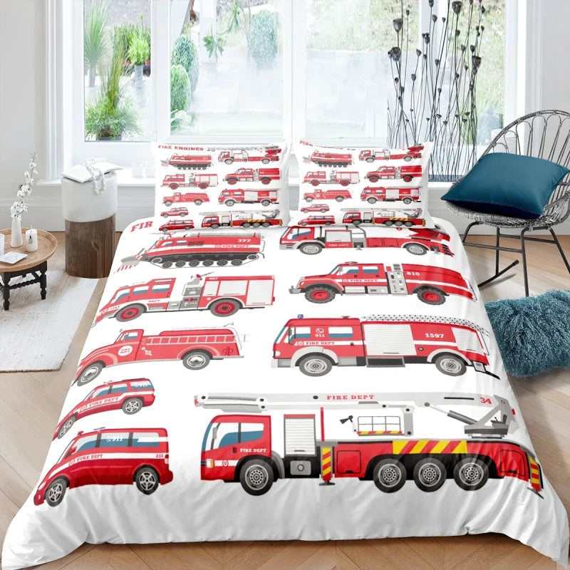 Housse de Couette Pompier Ambulance