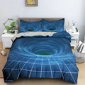 Housse de Couette Psychédélique Bleu