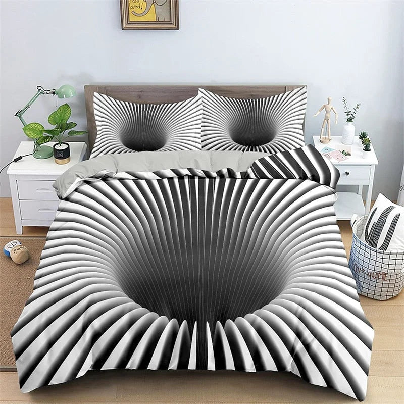Housse de Couette Psychédélique Trou Noir
