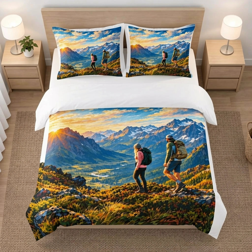 Rando Paysage - Couple randonneurs