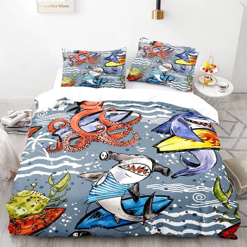 Housse de Couette Requin Ado