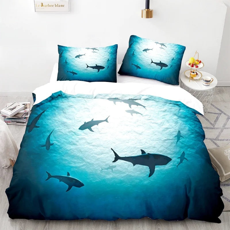 Housse de Couette Requin Essaim