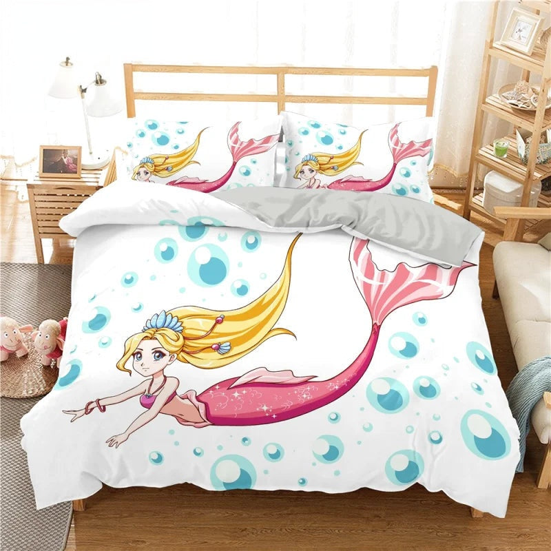 Housse de Couette Sirène 2 Personnes