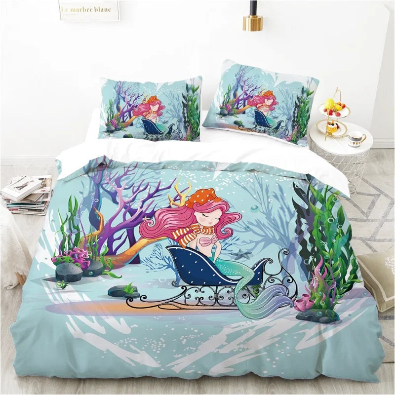 Housse de Couette Sirène dans l'Eau