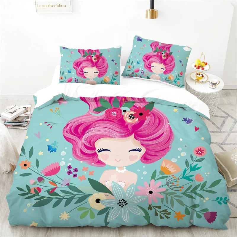 Housse de Couette Sirène Fille