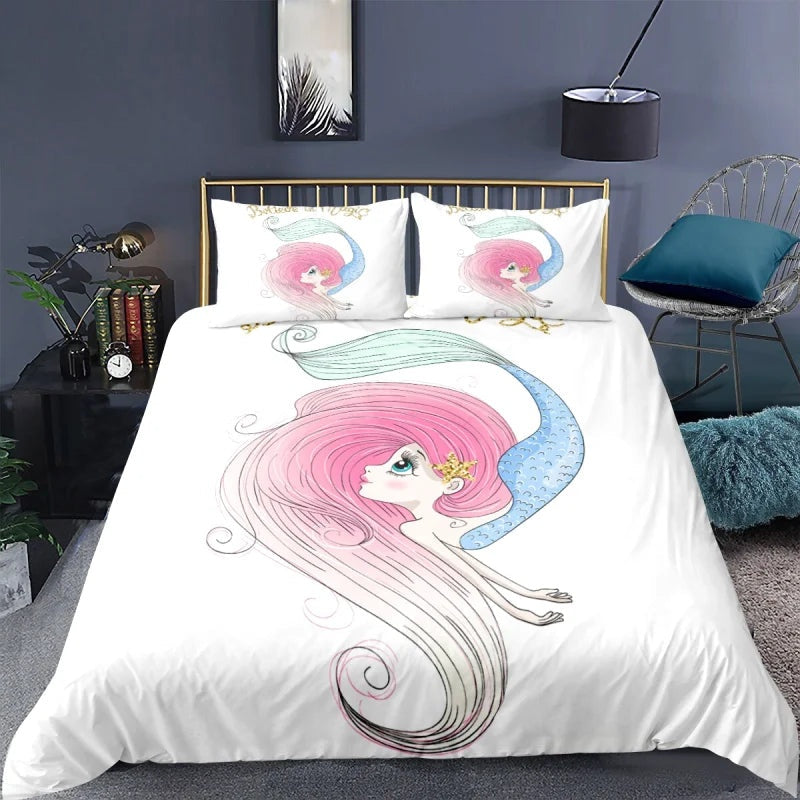 Housse de Couette Sirène Nageoire