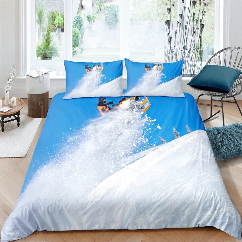 Housse de Couette Ski Neige