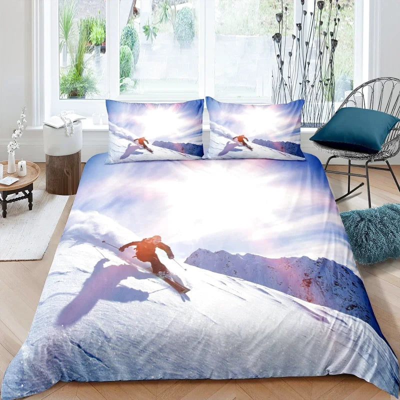 Housse de Couette Ski Sport d'Hiver