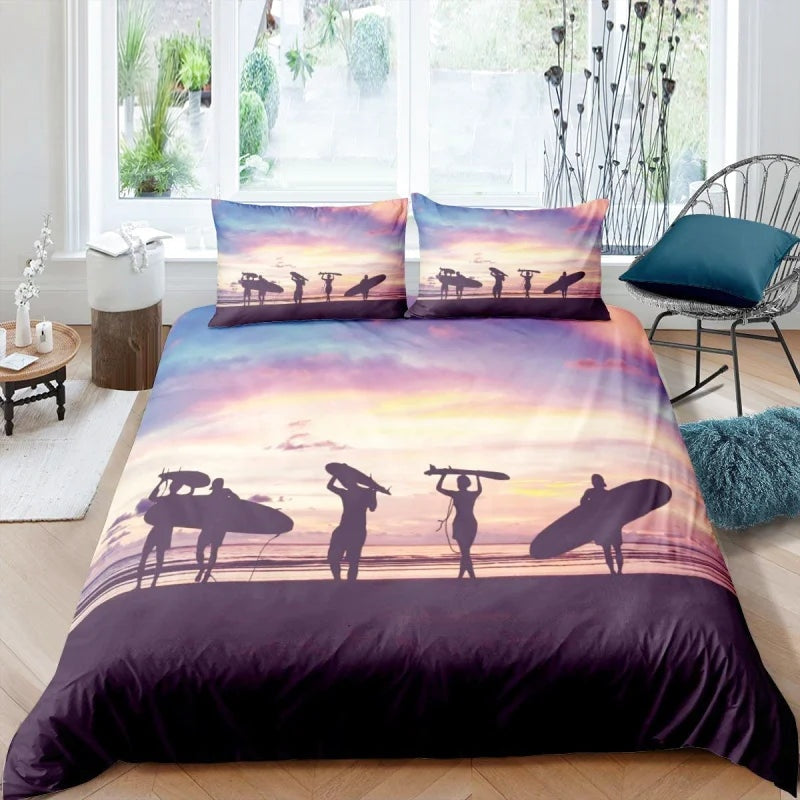 Housse de Couette Surf Plage