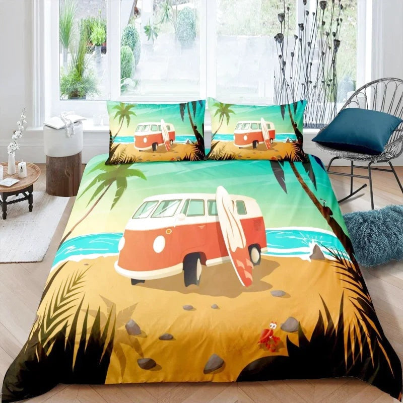 Housse de Couette Surf Plage