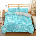 Housse de Couette Tortue Coquillage Bleu