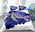 Housse de Couette Tortue Espace Violet
