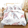 Housse de Couette Tortue Méduse Blanche