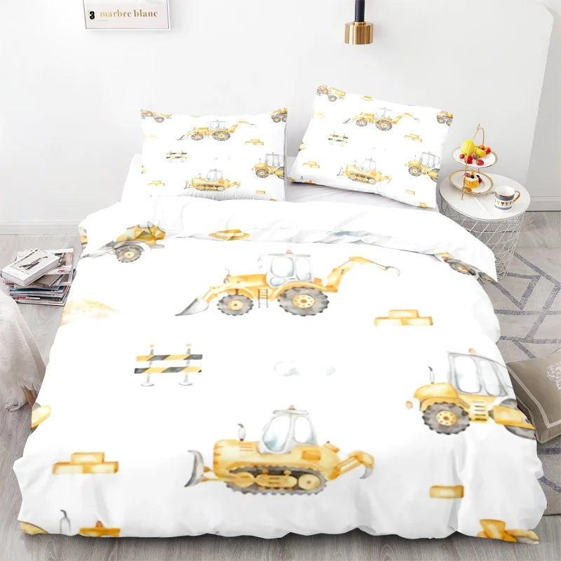 Housse de Couette Tracteur Travaux