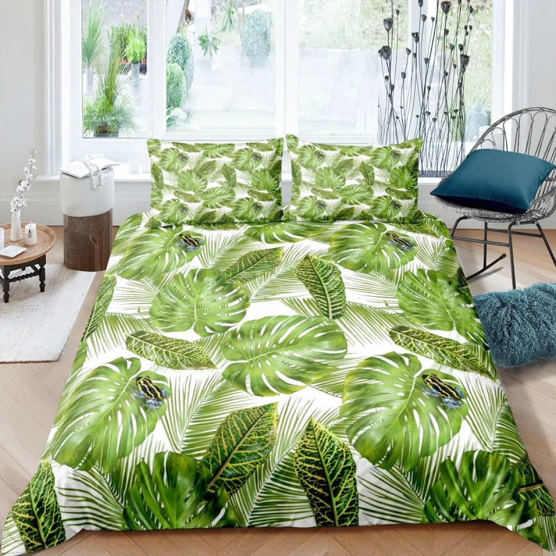 Housse de Couette Tropical Grenouille