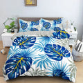 Housse de Couette Tropical Plante Bleue