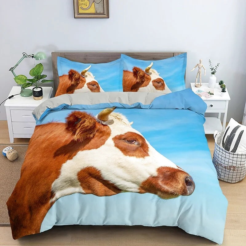 Housse de Couette Vache Montbéliarde