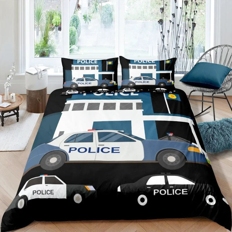 Housse de couette Véhicule de Police