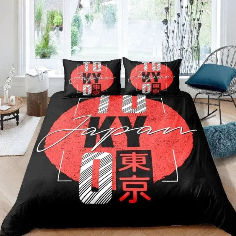 Housse de Couette Ville Japonaise