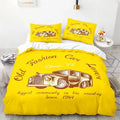 Housse de Couette Voiture Jaune