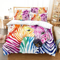 Housse de Couette Zèbres Colorés