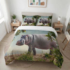 Hippopotame - hippopotame pas content