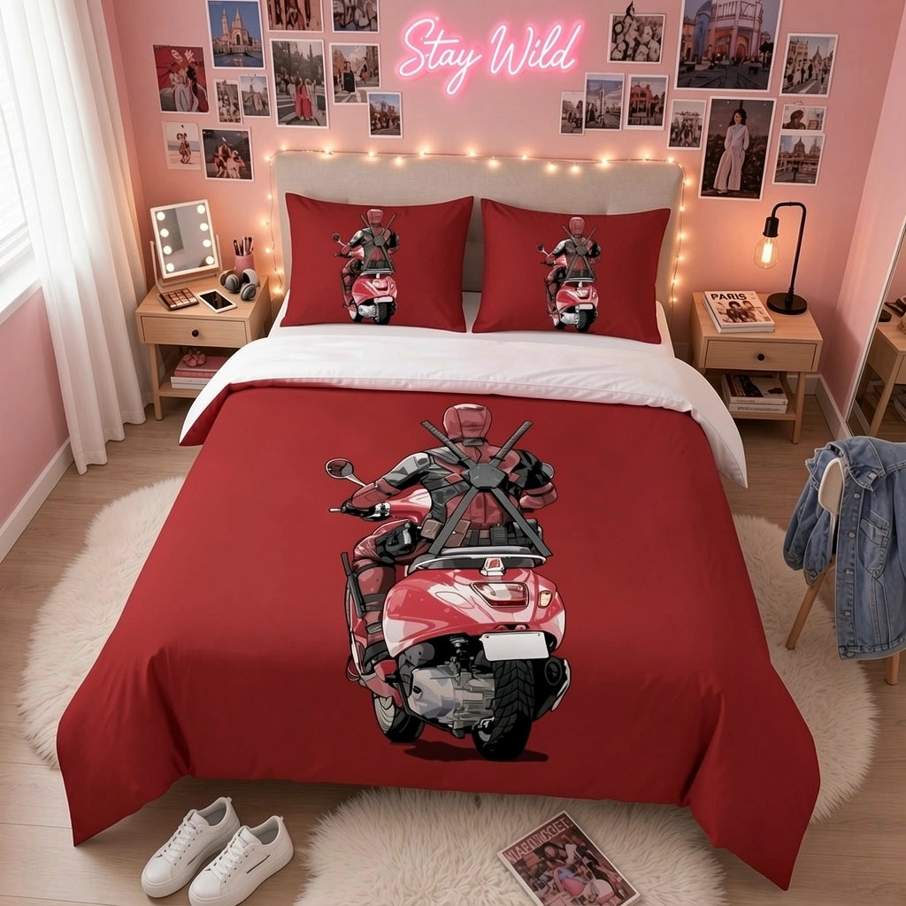 Dead Pool - deadpool-driving-scooter-wh