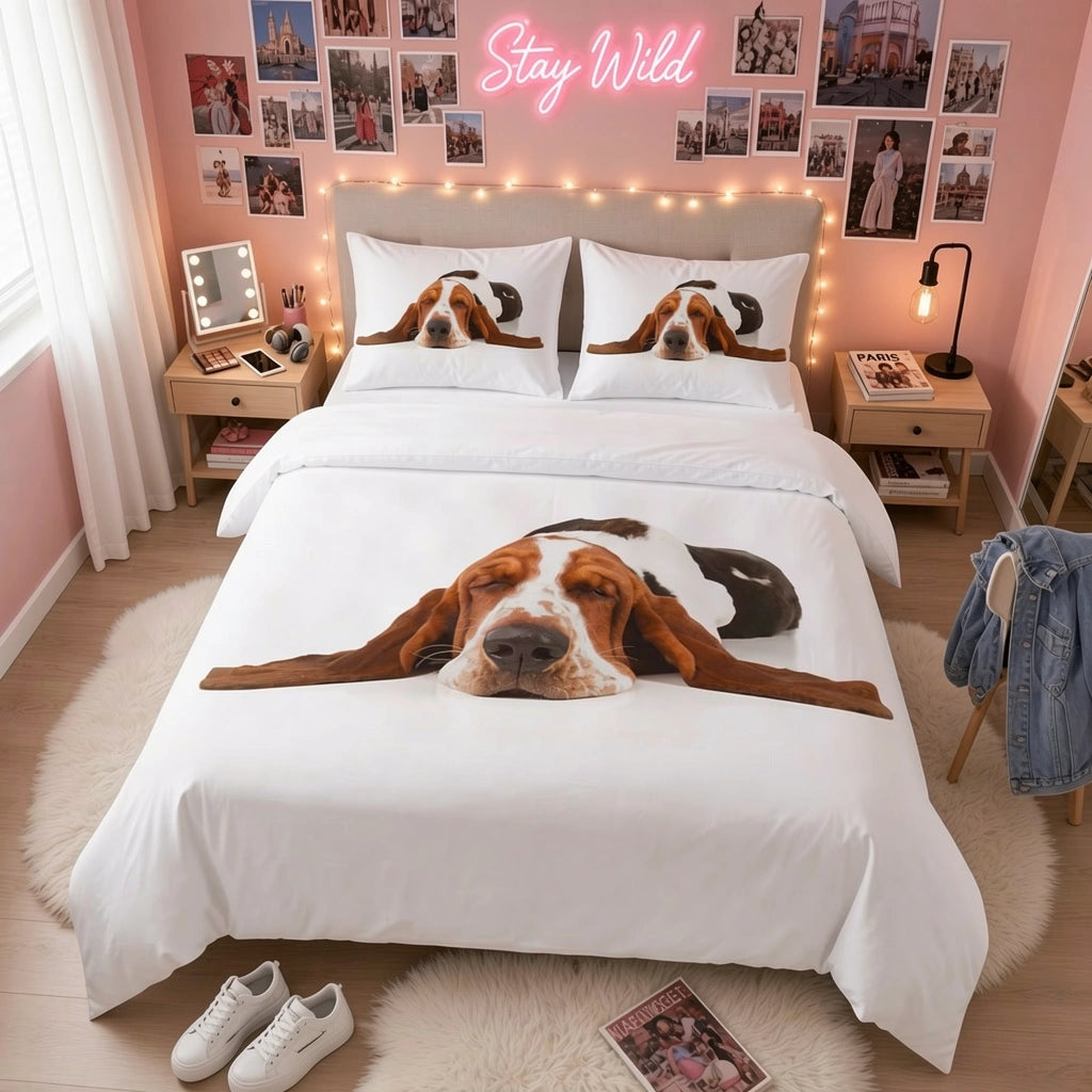 Chiot fatigué - Chiot Basset fatigué