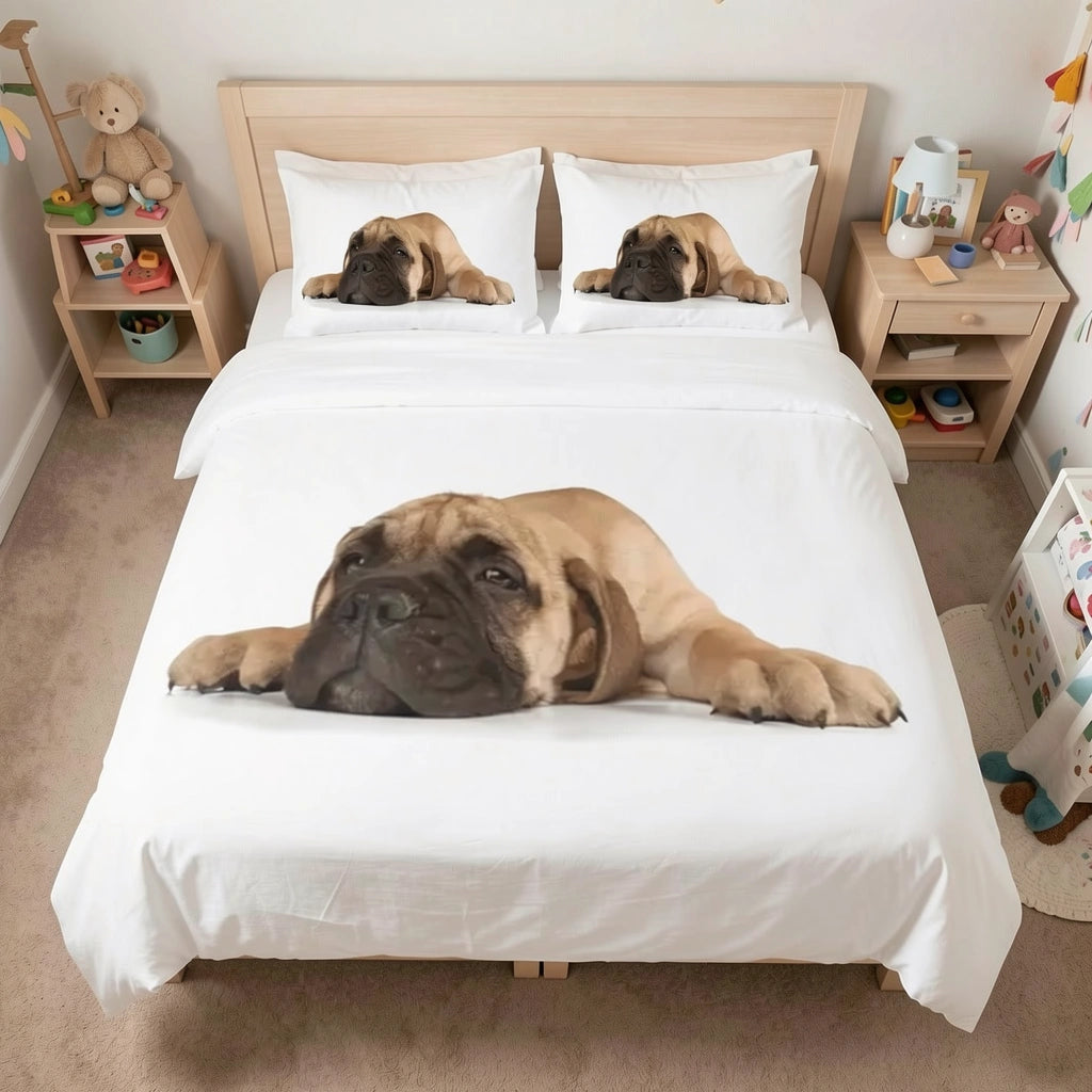 Chiot fatigué - chiot Bullmastiff