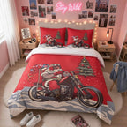 Noël Fun & Humour - Père-Noël motard