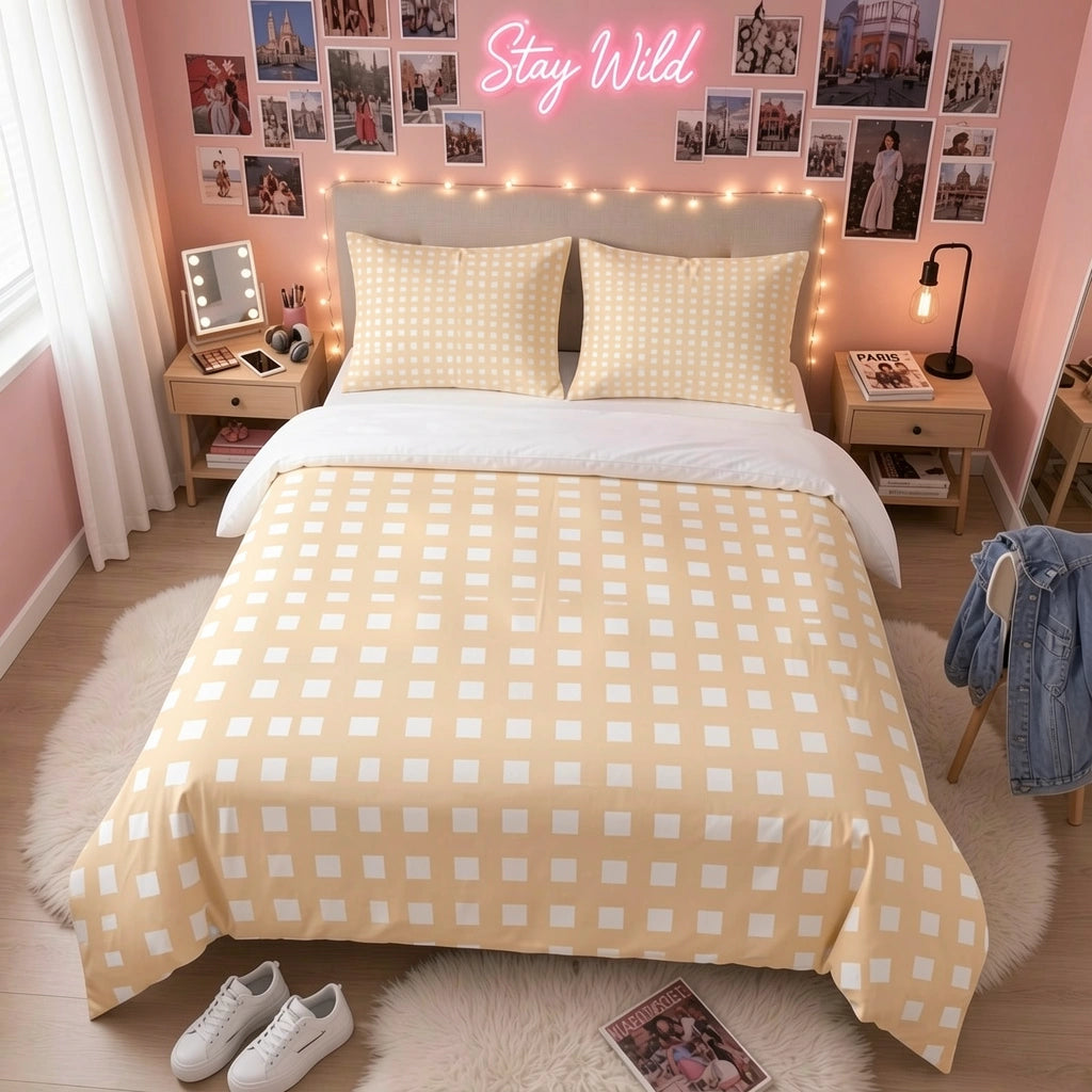 Motif Vichy - Vichy Beige